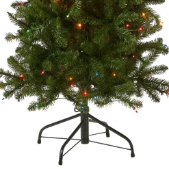 Best National Tree Company 6.5 ft. Pre-Lit Kingswood Fir Pencil Tree with Multicolor Lights