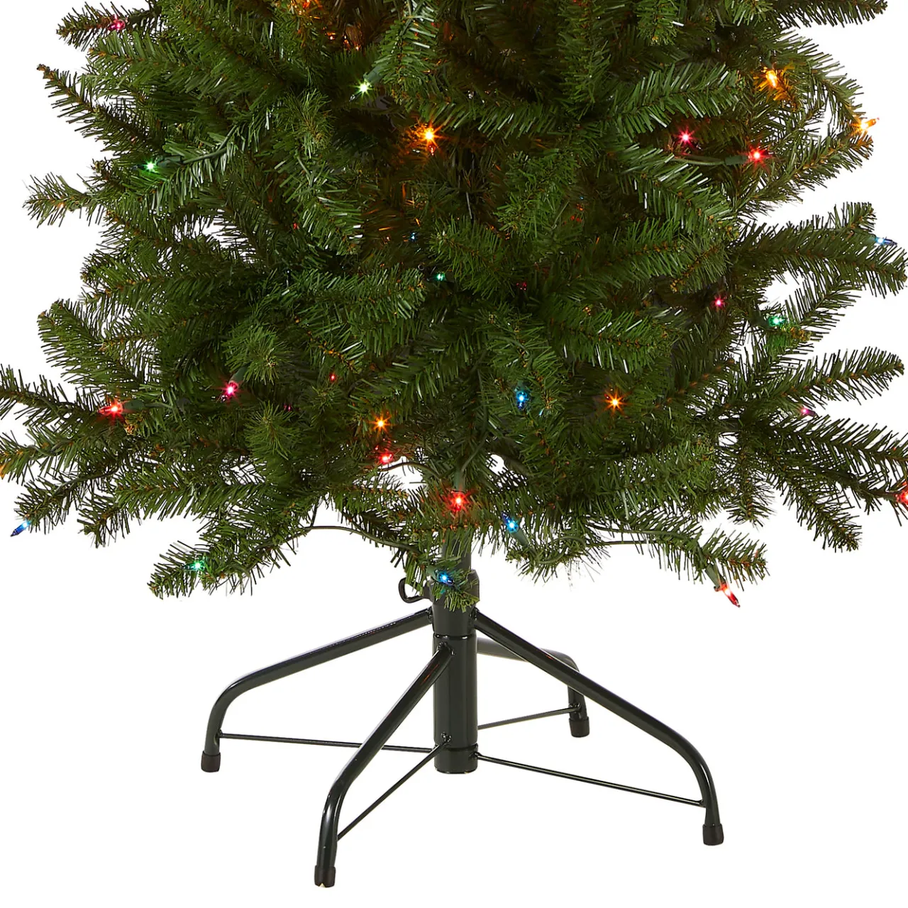 Best National Tree Company 6.5 ft. Pre-Lit Kingswood Fir Pencil Tree with Multicolor Lights