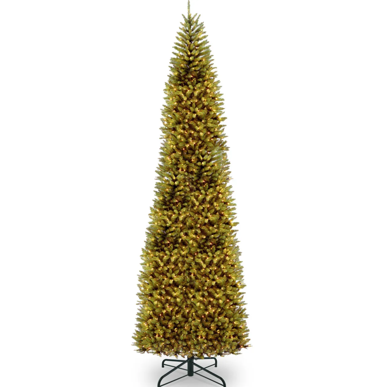 Sale National Tree Company 14 ft. Pre-Lit Kingswood Fir Pencil Tree with Clear Lights