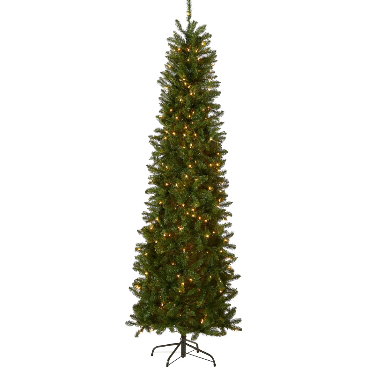 Discount National Tree Company 7.5 ft. Pre-Lit Kingswood Fir Pencil Tree with Clear Lights