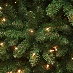 Discount National Tree Company 7.5 ft. Pre-Lit Kingswood Fir Pencil Tree with Clear Lights