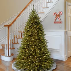Online National Tree Company 7.5 ft. Pre-Lit Kingswood Fir Tree with PowerConnect Dual Color LED Lights