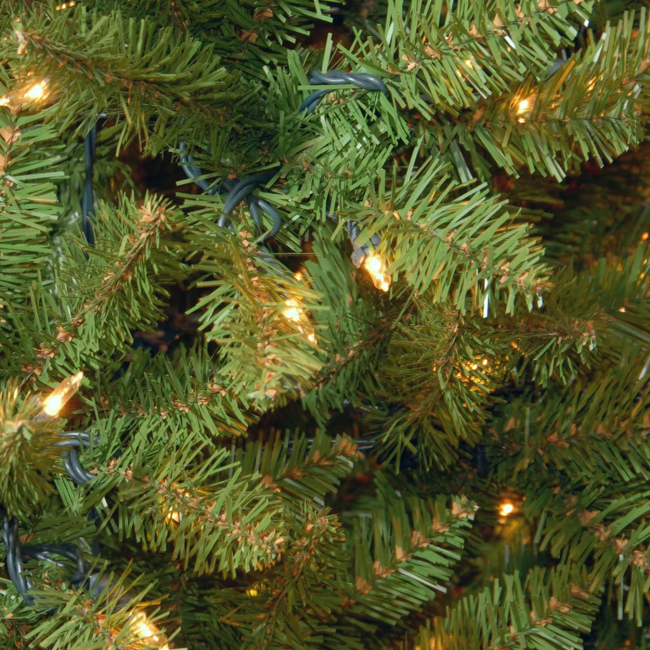 Online National Tree Company 12 ft. Pre-Lit Kingswood Fir Pencil Slim Tree with Clear Lights