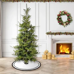 Sale National Tree Company 10 ft. Pre-Lit Lark Pine Feel Real Medium Tree with Warm White LED Rice Lights