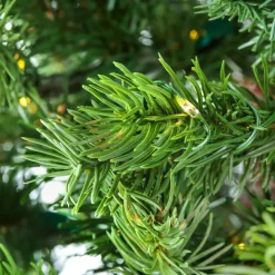Outlet National Tree Company 9 ft. Pre-Lit Lark Pine Medium Tree with Warm White LED Rice Lights