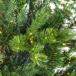 Outlet National Tree Company 9 ft. Pre-Lit Lark Pine Medium Tree with Warm White LED Rice Lights