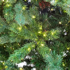 Outlet National Tree Company 9 ft. Pre-Lit Lark Pine Medium Tree with Warm White LED Rice Lights