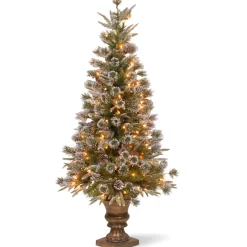 Discount National Tree Company 4 ft. Pre-Lit Liberty Pine Tree with Clear Lights