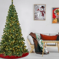 National Tree Company 7.5 ft. Pre-Lit Linden Spruce Tree with Warm White LED Lights