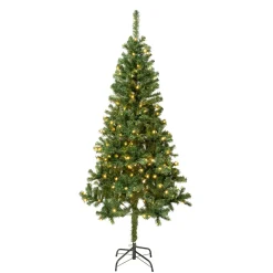 Outlet National Tree Company 6 ft. Pre-Lit Linden Spruce Tree with Warm White LED Lights