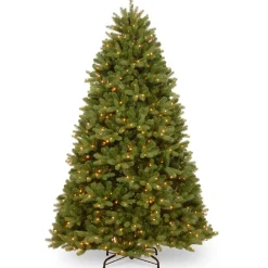 Best National Tree Company 7.5 ft. Pre-lit Meadowlark Pencil Hinged Tree with Clear Lights