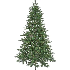 Clearance National Tree Company 7.5 ft. Pre-Lit Merryweather Fir Feel Real Tree with Clear Lights