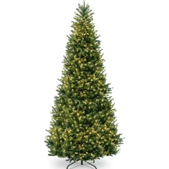 Best National Tree Company 10 ft. Pre-Lit Natural Fraser Slim Fir Tree with Clear Lights