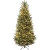 Outlet National Tree Company 7.5 ft. Pre-Lit Natural Fraser Fir Slim Tree with Clear Lights