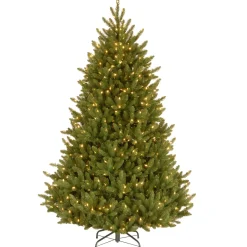 Sale National Tree Company 7.5 ft. Pre-Lit Natural Fraser Medium Fir Tree with Clear Lights