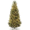 Online National Tree Company 6.5 ft. Pre-Lit Natural Fraser Fir Slim Tree with Clear Lights
