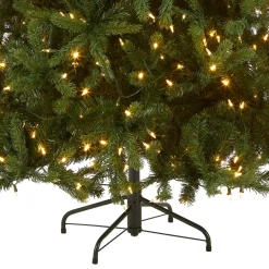 Best National Tree Company 8 ft. Pre-Lit Newberry Spruce Tree with PowerConnect Dual Color LED Lights