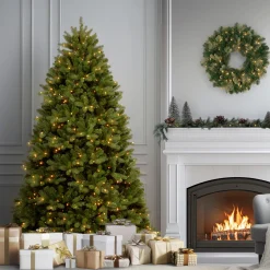 Hot National Tree Company 7.5 ft. Pre-Lit Newberry Spruce Tree with Clear Lights