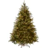 Sale National Tree Company 9 ft. Pre-Lit Nordic Spruce Medium Tree with Clear Lights