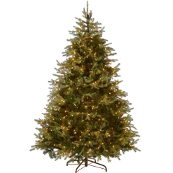 Sale National Tree Company 9 ft. Pre-Lit Nordic Spruce Medium Tree with Clear Lights