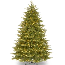 Sale National Tree Company 9 ft. Pre-Lit Nordic Spruce Medium Tree with Clear Lights