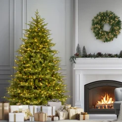 Hot National Tree Company 7.5 ft. Pre-Lit Nordic Spruce Medium Tree with Clear Lights