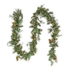 Best National Tree Company 9 ft. Pre-Lit North Conway Garland with LED Lights