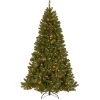 Online National Tree Company 7.5 ft. Pre-Lit North Valley Spruce Tree with PowerConnect Light Parade LED Lights