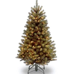 Outlet National Tree Company 5 ft. Pre-Lit North Valley Spruce Tree with Clear Lights