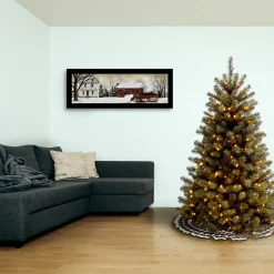 Outlet National Tree Company 5 ft. Pre-Lit North Valley Spruce Tree with Clear Lights