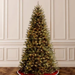 Sale National Tree Company 6 ft. Pre-Lit North Valley Spruce Tree with Clear Lights
