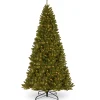 New National Tree Company 10 ft. Pre-Lit North Valley Spruce Tree with Clear Lights
