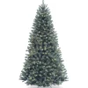 Best National Tree Company 7.5 ft. Pre-Lit North Valley Spruce Blue Tree with Clear Lights