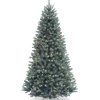 New National Tree Company 6.5 ft. Pre-Lit North Valley Spruce Blue Tree with Clear Lights
