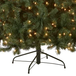 New National Tree Company 6.5 ft. Pre-Lit North Valley Spruce Blue Tree with Clear Lights