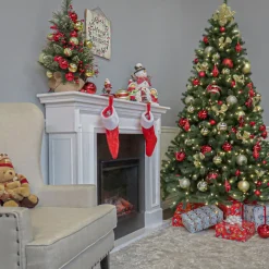 Best National Tree Company 7.5 ft. Pre-Lit North Valley Spruce Tree with PowerConnect Dual Color LED Lights