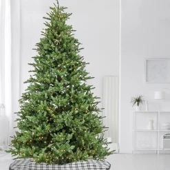 Hot National Tree Company 10 ft. Pre-Lit Norway Spruce Hinged Tree with Warm White LED Lights