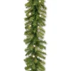 National Tree Company 9 ft. Pre-Lit Norwood Fir Garland with Dual Color LED Lights