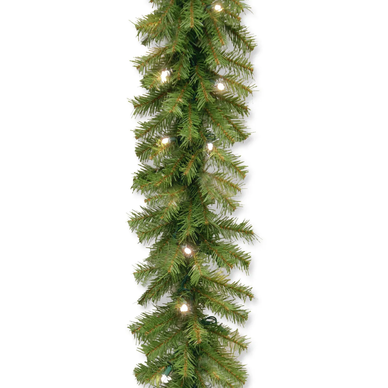 National Tree Company 9 ft. Pre-Lit Norwood Fir Garland with Dual Color LED Lights
