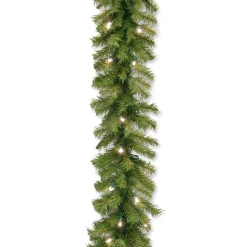 Outlet National Tree Company 9 ft. Pre-Lit Norwood Fir Garland with Warm White LED Lights
