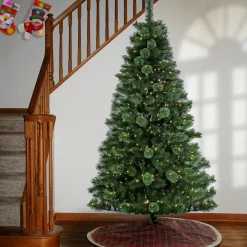 Best National Tree Company 7.5 ft. Pre-Lit Ontaria Pine Tree with LED Lights