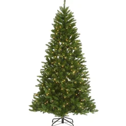 Best National Tree Company 9 ft. Pre-Lit Peyton Spruce Tree with Clear Lights