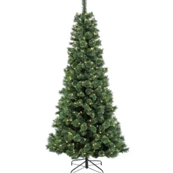 Discount National Tree Company 7.5 ft. Pre-Lit Pilchuck Pine Tree with LED Lights