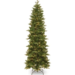 Outlet National Tree Company 6.5 ft. Pre-Lit Prescott Pencil Slim Tree with Clear Lights