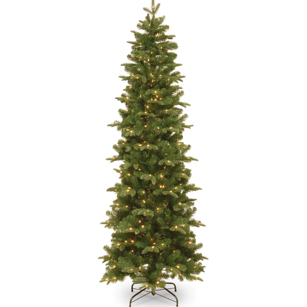 Outlet National Tree Company 6.5 ft. Pre-Lit Prescott Pencil Slim Tree with Clear Lights