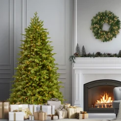 Discount National Tree Company 6.5 ft. Pre-Lit Princeton Fraser Fir Tree with PowerConnect Dual Color LED Lights