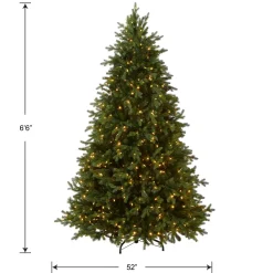 Discount National Tree Company 6.5 ft. Pre-Lit Princeton Fraser Fir Tree with PowerConnect Dual Color LED Lights