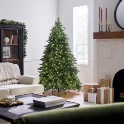 Discount National Tree Company 6.5 ft. Pre-Lit Princeton Fraser Fir Tree with PowerConnect Dual Color LED Lights