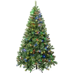 Online National Tree Company 6 ft. Pre-Lit Sagamore Tree with Multi LED Lights
