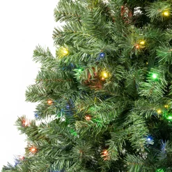 Online National Tree Company 6 ft. Pre-Lit Sagamore Tree with Multi LED Lights